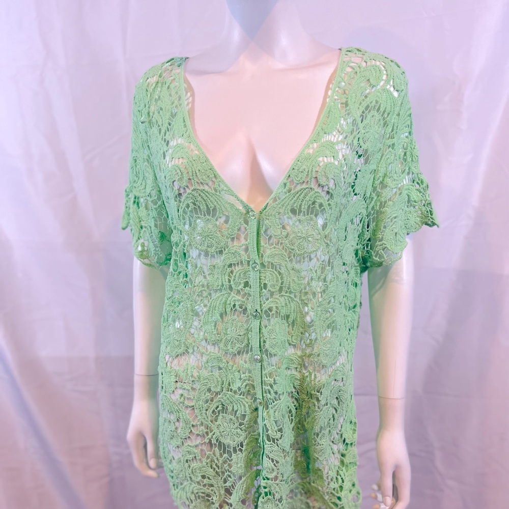 Pastel Green Lace Tunic